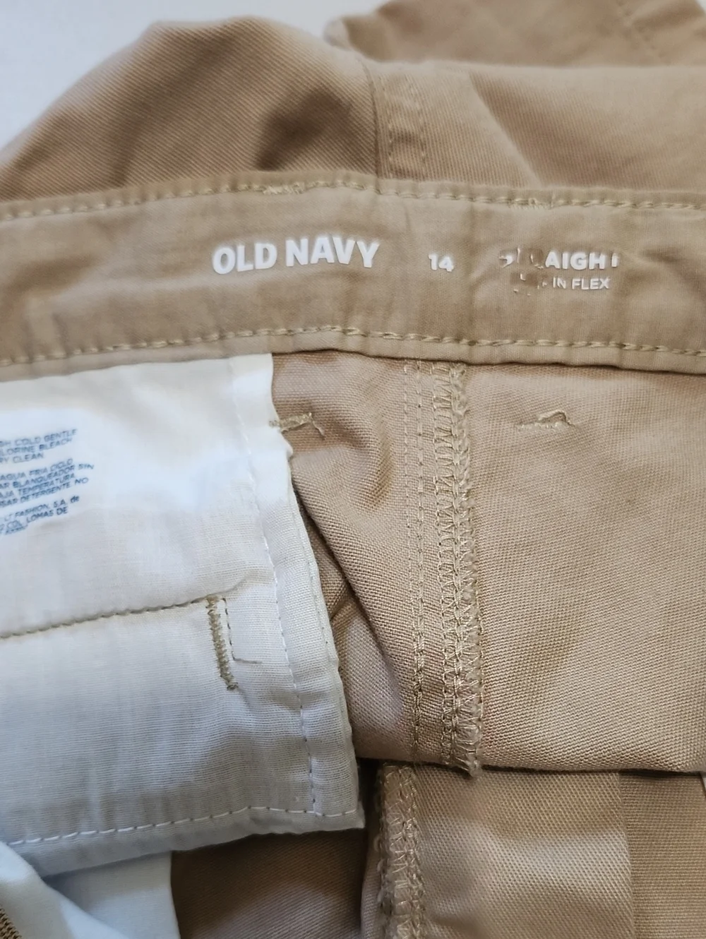 2 pairs EUC Sz14Y Old Navy Chinos in Black and Khaki